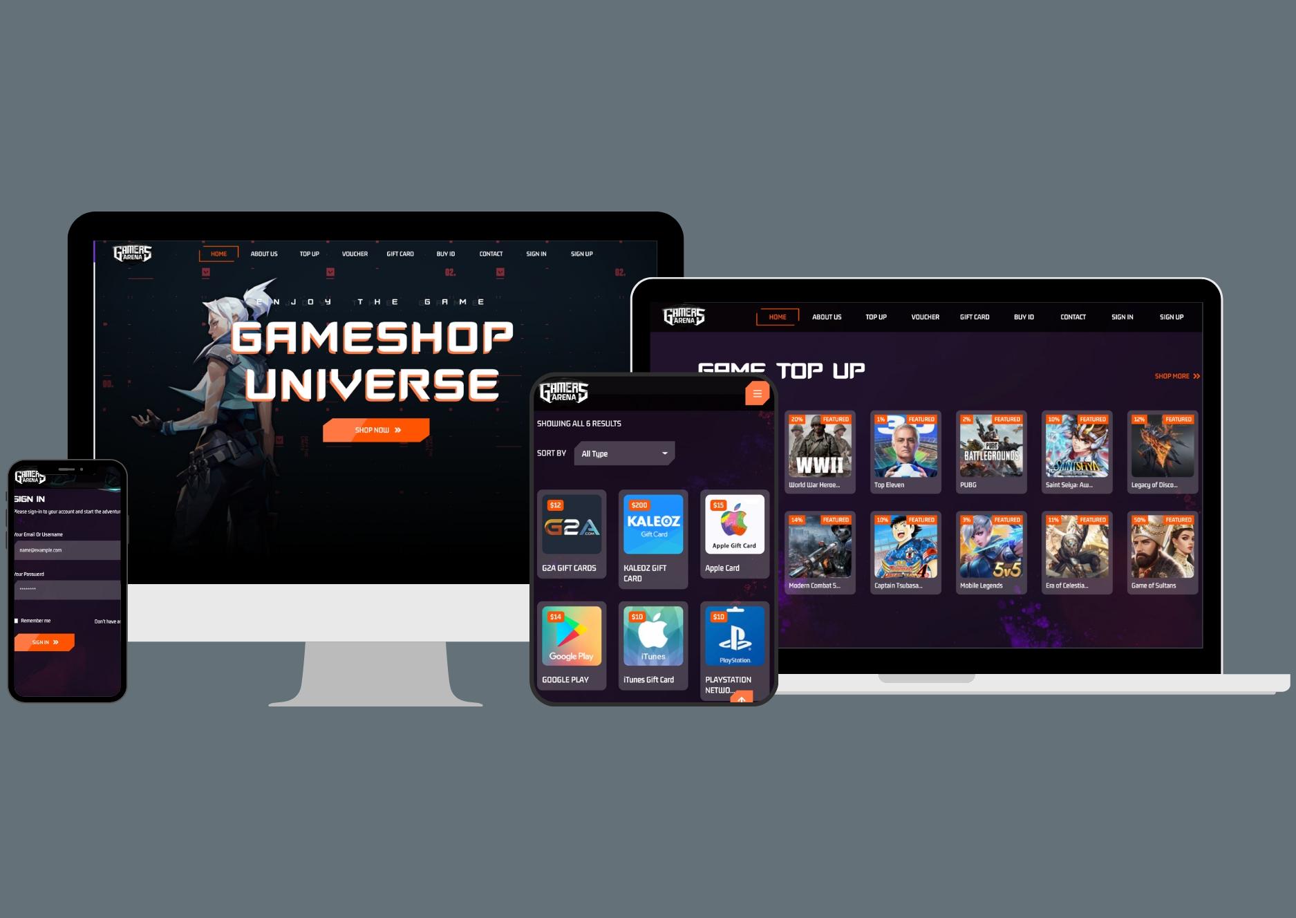 GameVerse – Modern Online Gaming Website in Bangladesh